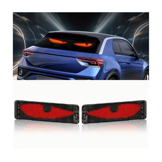 102*348mm Car Windshield LED Screen DIY Indicator Light Devil